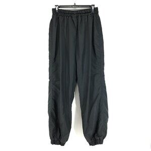 Vintage Columbia Rain / Windbreaker Pants Women's Small Black Lined Outdoor Ski
